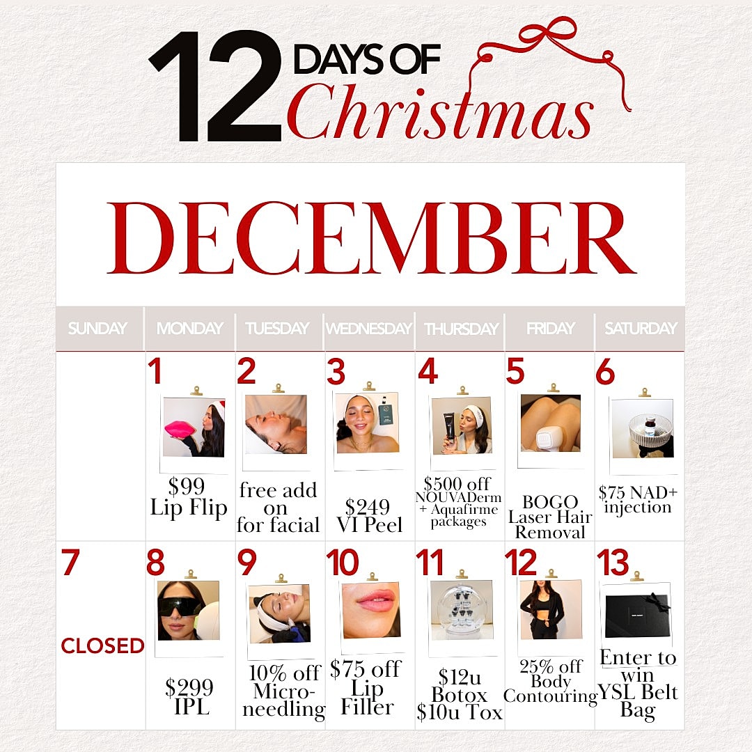 Glowvember event invitation at Crown Med Spa.