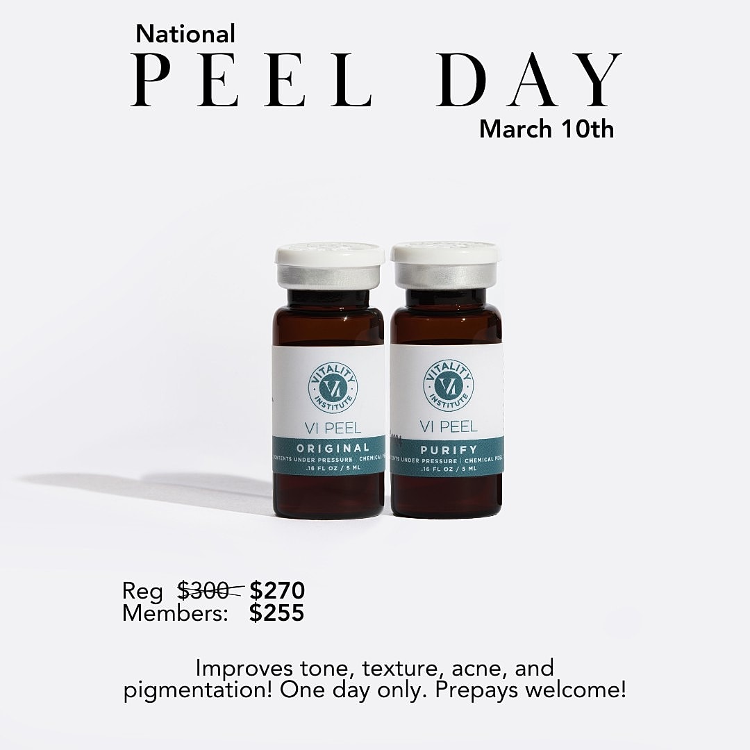 National Peel Day promotional image with pricing details.